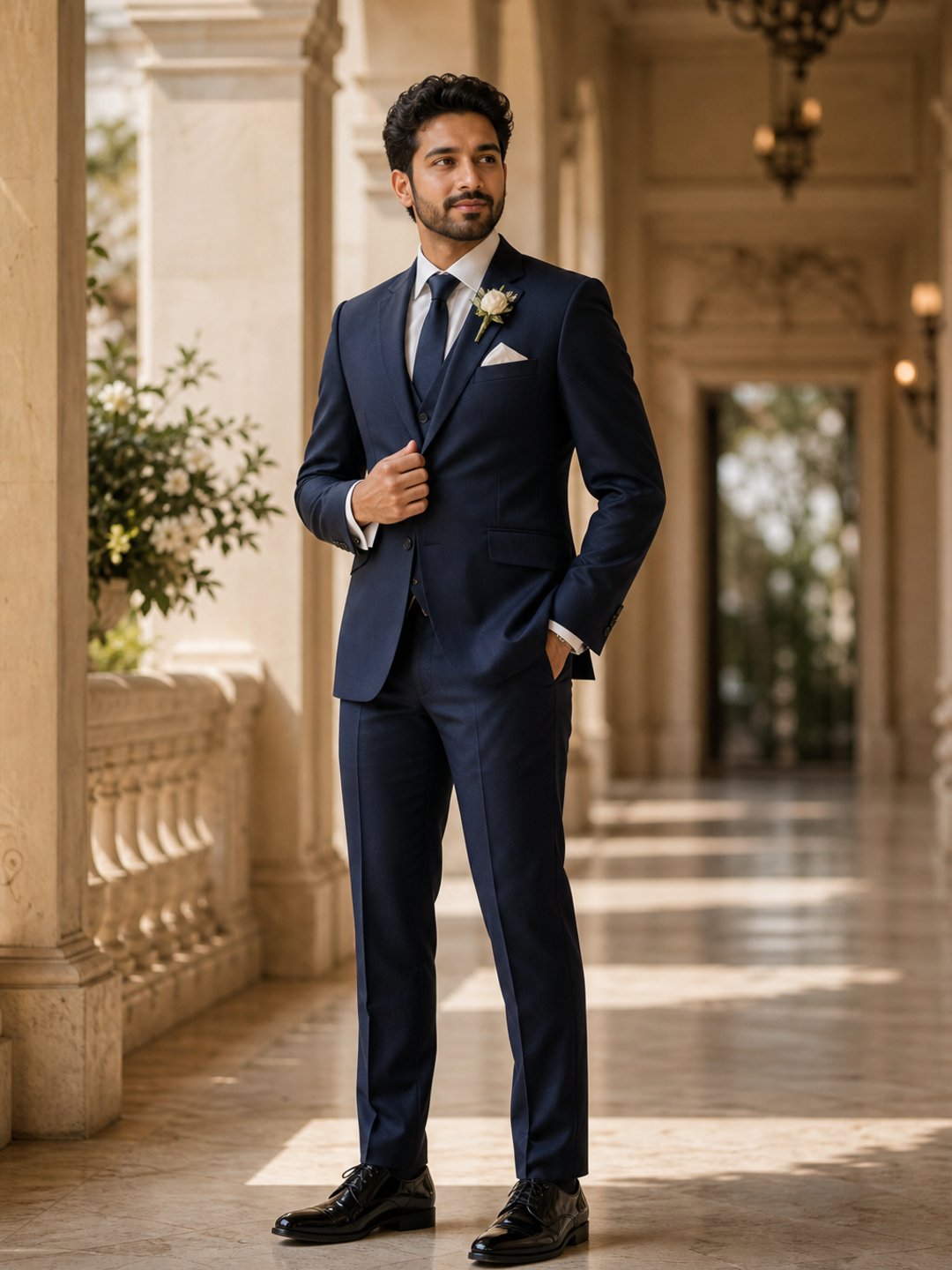 Classic suit stance reference for photo pose for suit