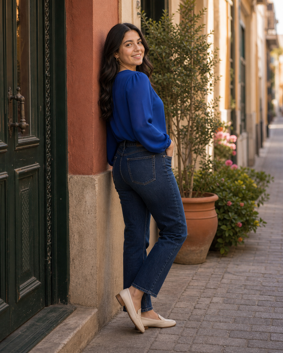 Photo Poses for Girls in Jeans pose reference 3