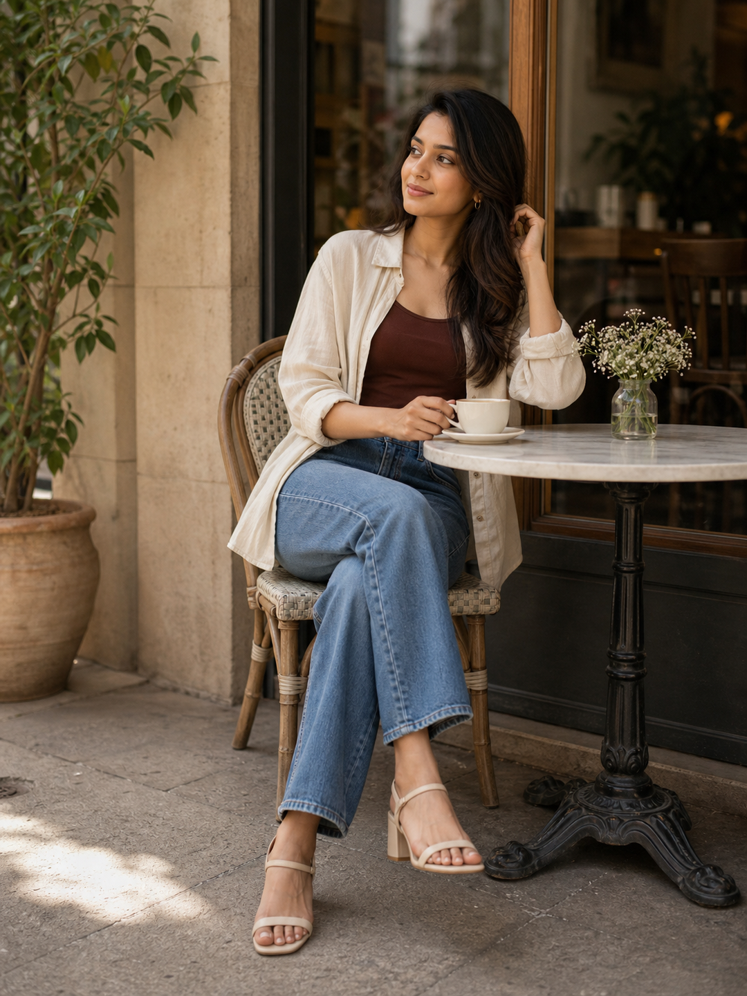 Poses for Instagram Post Girls seated post frame pose reference