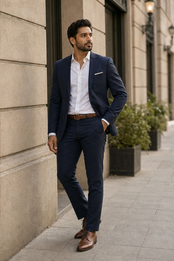 Urban suit stance reference for standing poses for pictures